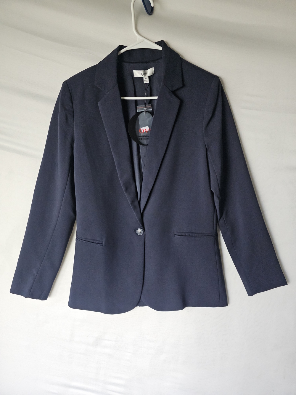 NWT OVI Navy Blue Single Button Tailored Blazer - Size M